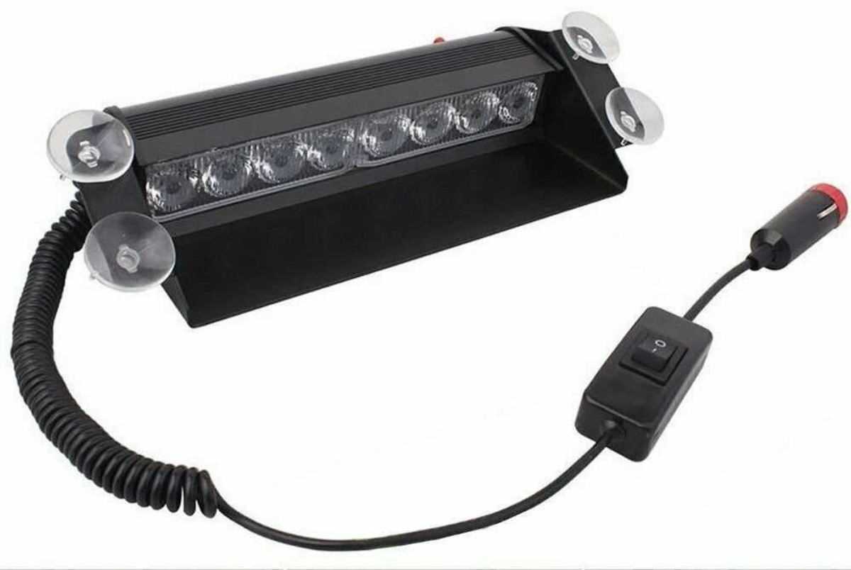 CAM iÇi ÇAKAR LAMBA SARI-BEYAZ 8 LED 12V FONKSiYONLU 27 CM 1